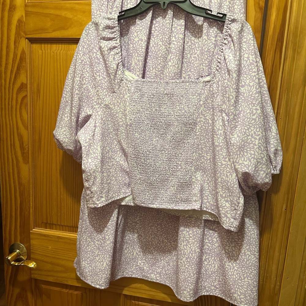 Riley & Rae Lilac Patterned Skirt Set - Picture 5 of 8